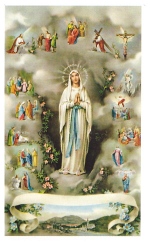 Lourdes-i Szűzanya stációkkal